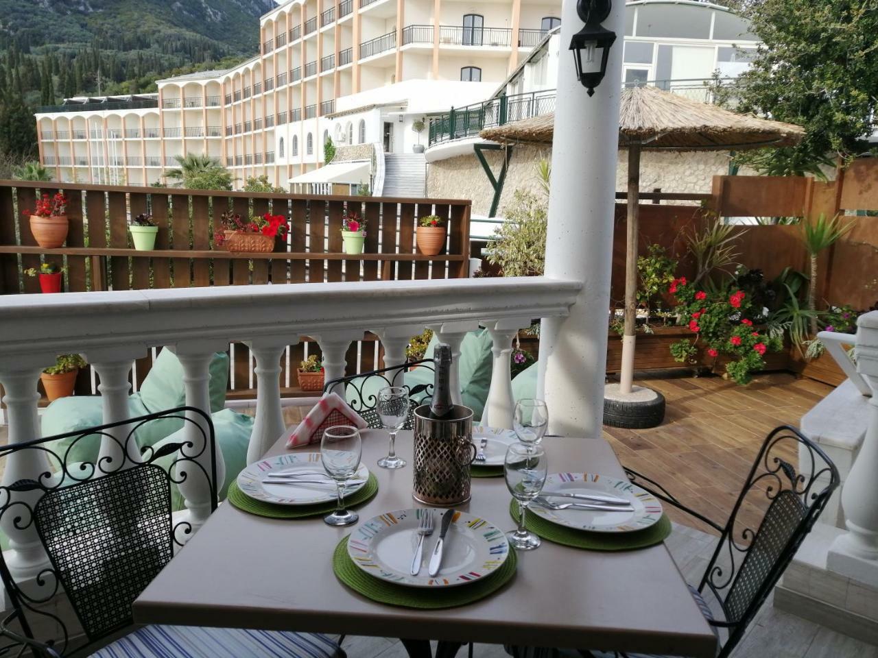 Aris Apartments Paleokastritsa Bagian luar foto